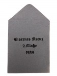 Issue envelope for the 1939 Iron Cross 2nd Class.