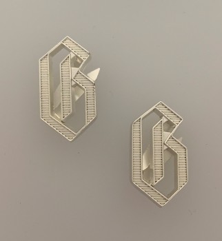 'G' metal cyphers for 'Germania ' shoulder boards - Silvered