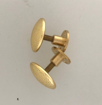 Gilt Shoulder board buttons with screwback fixing. Medium 17mm. PAIR
