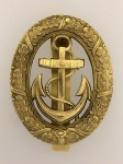 WWII German Kriegsmarine Navy Officer of the Watch Metal Badge with slider fittings