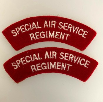 Australian 'Special Air Service Regiment' S.A.S. cloth shoulder titles. PAIR.