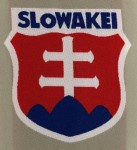 Wehrmacht SLOVAKEI Slovakian Foreign Volunteers cloth sleeve shield insignia.