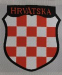Wehrmacht HRVATSKA Croatian Foreign Volunteers cloth sleeve shield insignia.