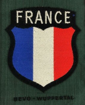 Wehrmacht FRANCE French Foreign Volunteers cloth sleeve shield insignia.