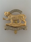 Royal Leicestershire Regiment metal cap badge.