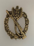 Army Infantry Assault Badge in Bronze. HOLLOW TYPE.
