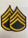 U.S. Army Staff Sergeant Rank Stripes Full Size Male Issue PAIR