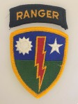 U.S. Army 75th Ranger Regiment sleeve patch with RANGER TAB