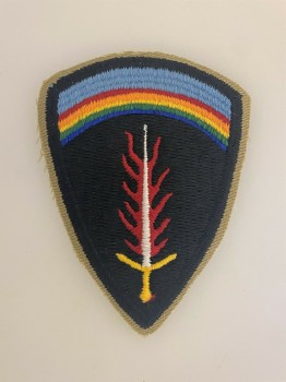 U.S. Army WWII SHAEF cloth sleeve patch.