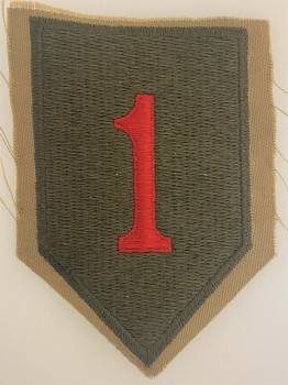 U.S. Army WWII 1st Infantry Division cloth patch