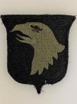U.S. Army 101st Airborne Division sleeve patch. EARLY VIETNAM SUBDUED