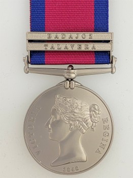 British Naploleonic Peninsula MGS  Medal with 2 bars