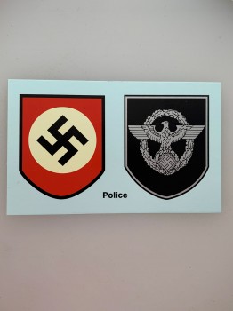 Police Helmet Decals.