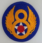 WWII United States 8th Air Force cloth sleeve patch