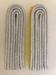 Luftwaffe Flight or Fallschirmjager  Officers shoulder boards. Leutnant to Hauptmann. PALE YELLOW PIPED.