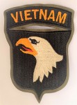 U.S. Army 101st Airborne Division cloth patch VIETNAM