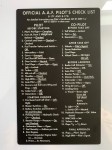 WWII USAF B-17 Flying Fortress Metal Checklist