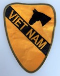 U.S. Army Vietnam War 1st Air Cavalry patch VIETNAM yellow