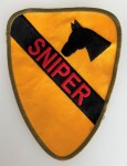U.S. Army Vietnam War 1st Air Cavalry patch SNIPER