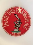 U.S. Army Vietnam War SNOOPY 'I HATE THIS PLACE' Cloth Patch