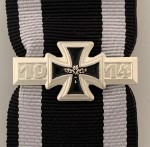 WW1 1914 Date Bar to Iron cross - silvered