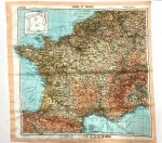 US Army WW2 D-Day Invasion Silk Escape Map