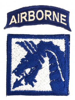 WWII U.S. Army XVIII AIRBORNE CORPS cloth sleeve patch.