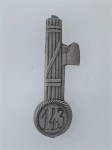 Fascist M.V.S.N. Militia metal  cap badge